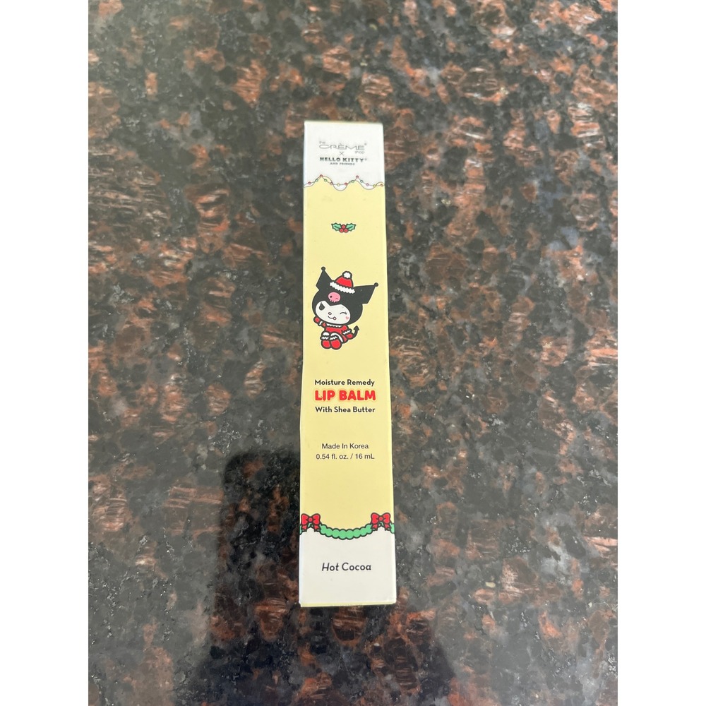 The Creme Shop x Sanrio Kuromi Lip Balm Hot Cocoa Holiday Shea Butter 0.54oz NEW